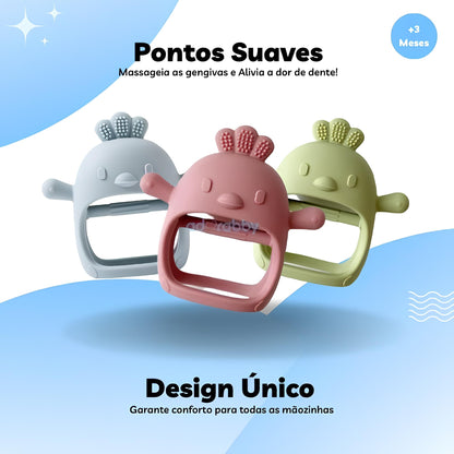 Luva de Dentição de Silicone