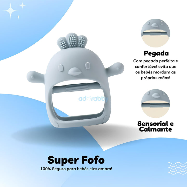 Luva de Dentição de Silicone