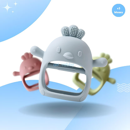 Luva de Dentição de Silicone