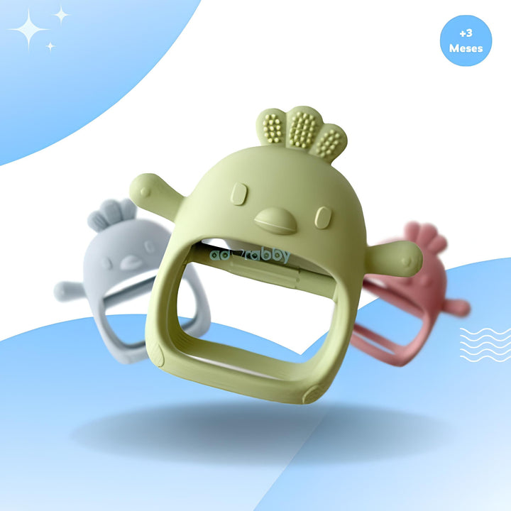 Luva de Dentição de Silicone