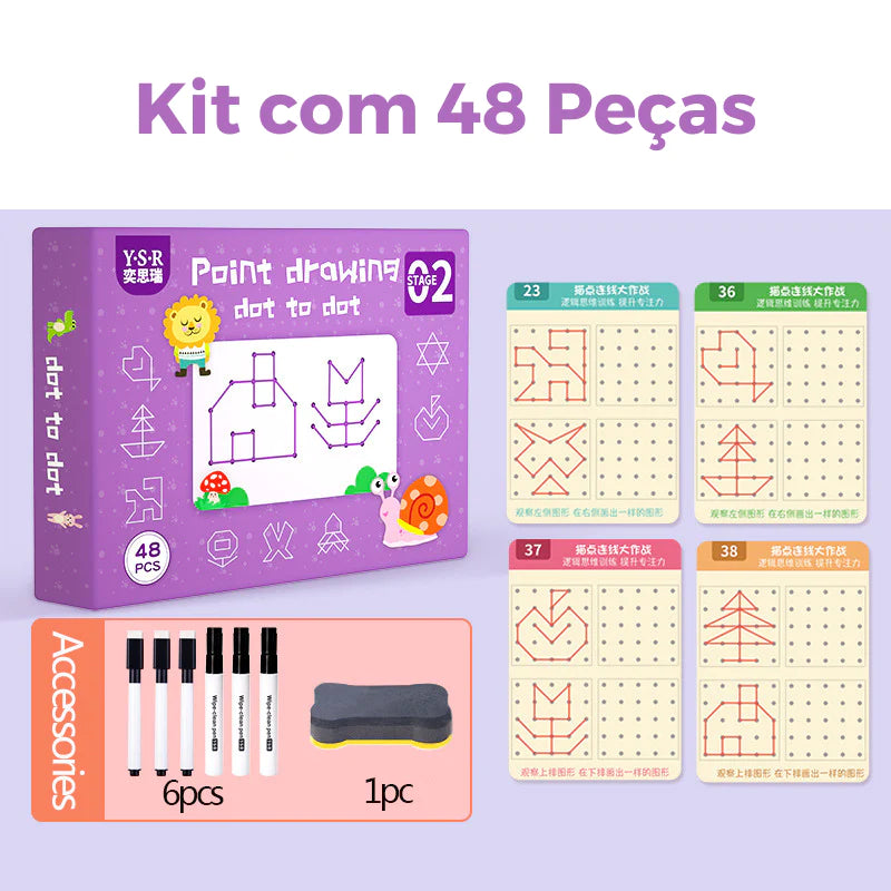 Caderno Mágico de Traços e Desenhos Infantil