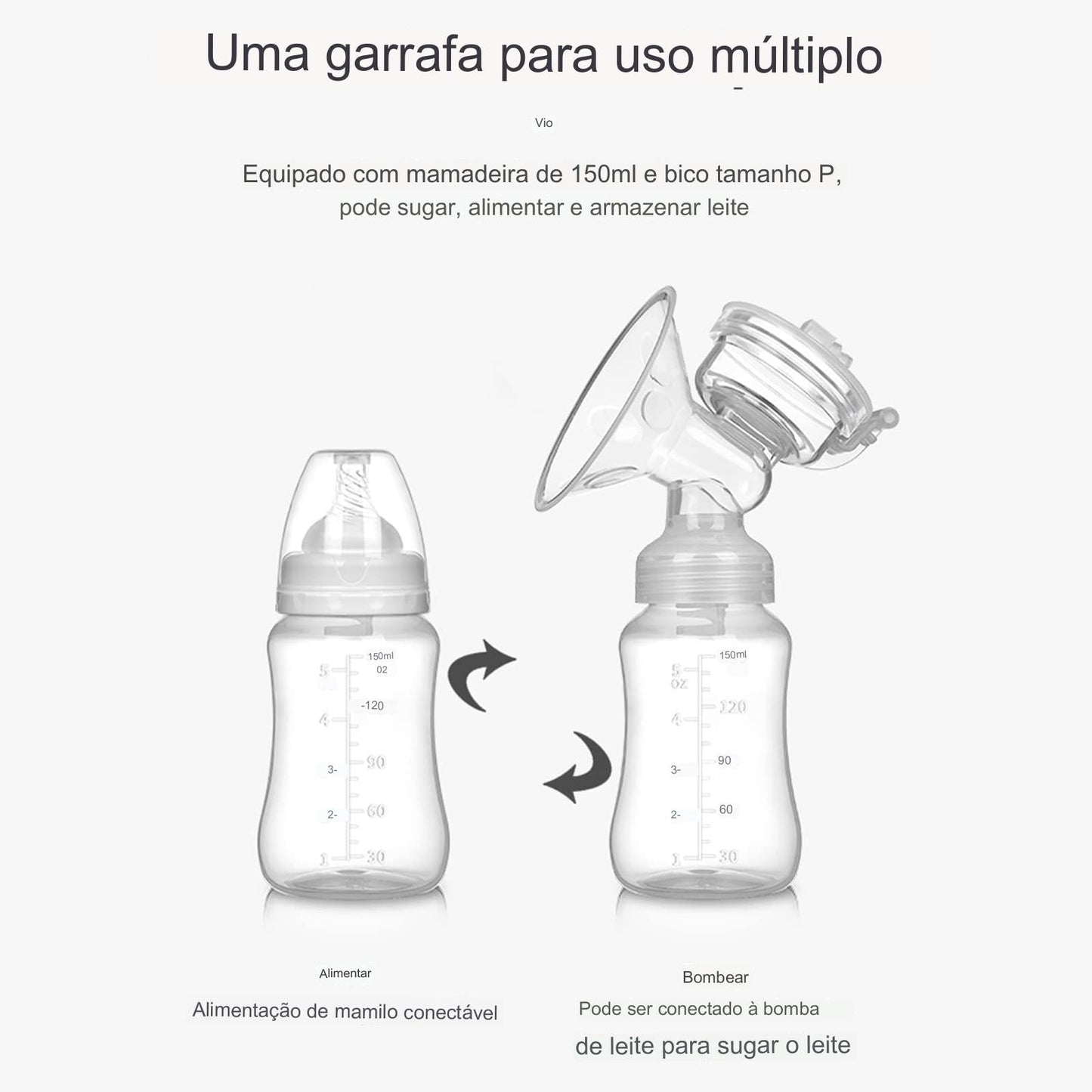 Bomba de Mama para sucção de leite - Indolor