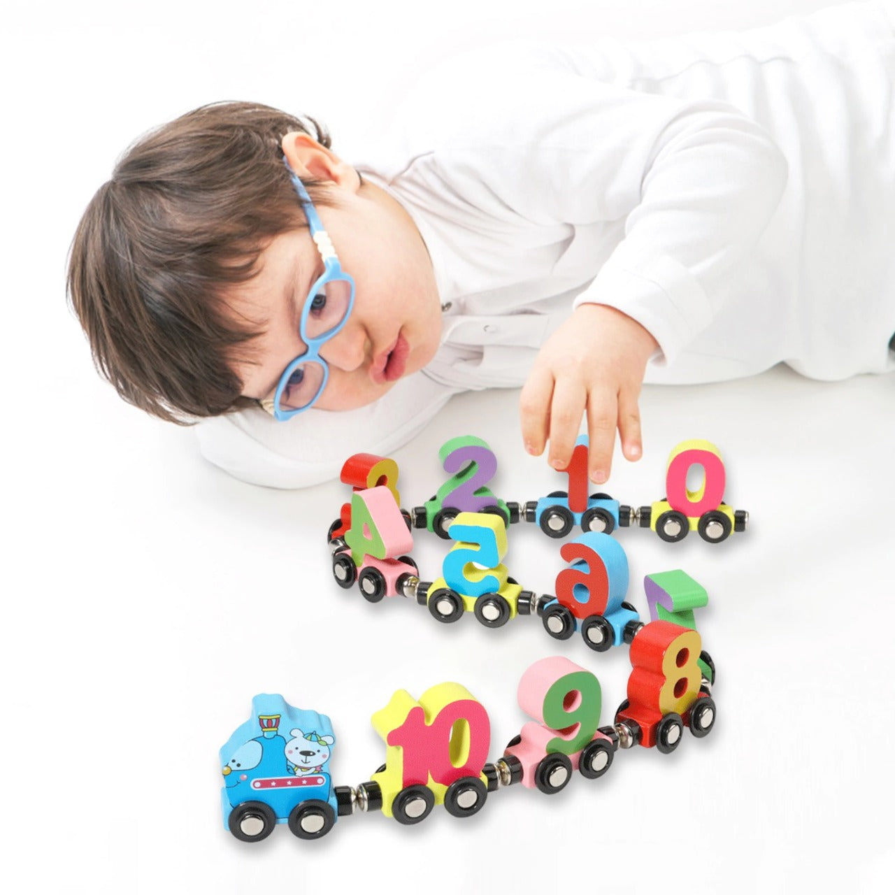 Kit de Trem Magnético com 11 peças