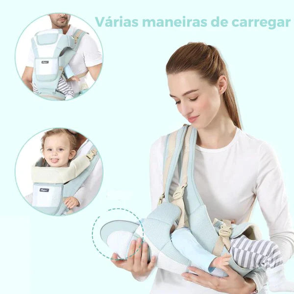 Bolsa Canguru Multifuncional 3 em 1 para Bebê de 0 a 48 meses