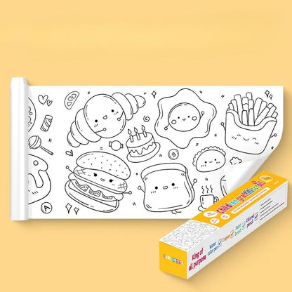 Rolo de Desenhos para Pintar - Arte e Criatividade