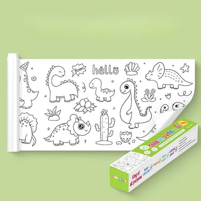 Rolo de Desenhos para Pintar - Arte e Criatividade