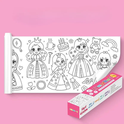 Rolo de Desenhos para Pintar - Arte e Criatividade