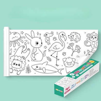 Rolo de Desenhos para Pintar - Arte e Criatividade