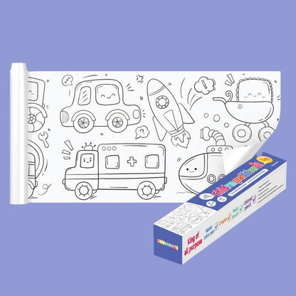 Rolo de Desenhos para Pintar - Arte e Criatividade