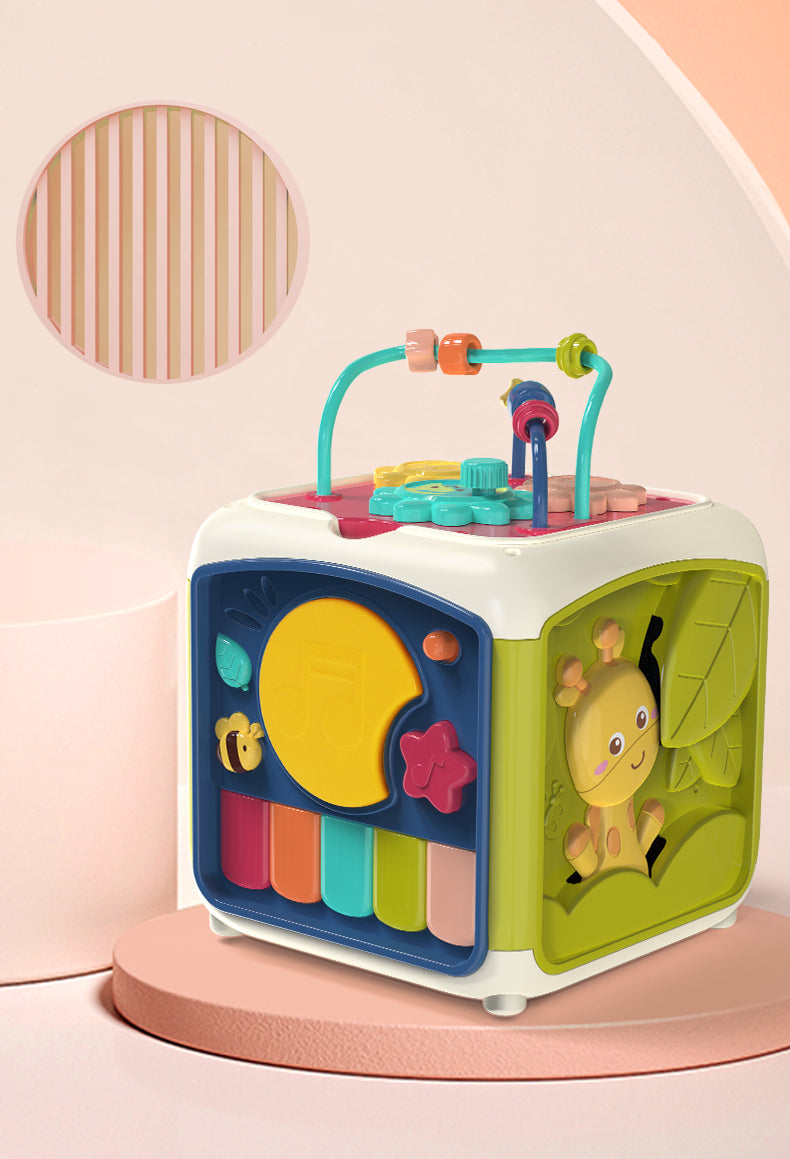 Discovery Cube - Cubo de Atividades para Bebês e Crianças, Brinquedo Educacional 7 em 1 com musica