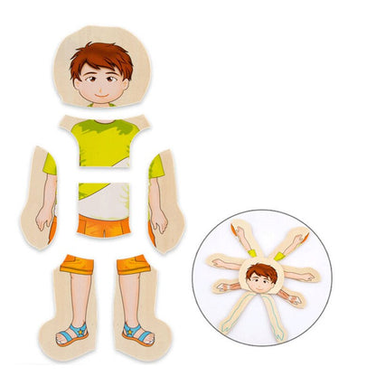 Quebra-Cabeça Montessori do Corpo Humano