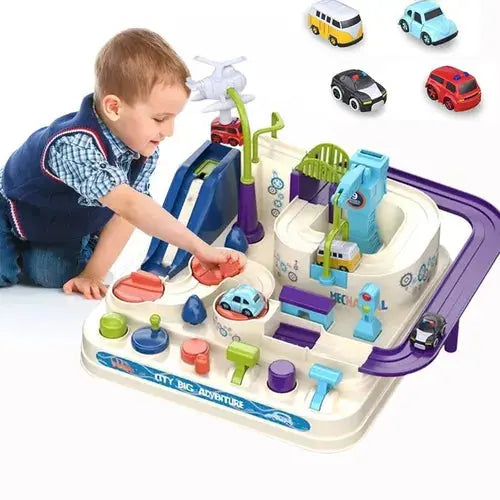 Brinquedo Educativo Trilho de Trem + 4 Peças