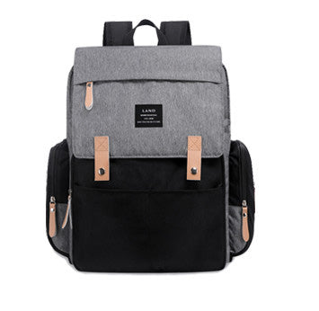 Mochila Maternidade Original Cinza/preta