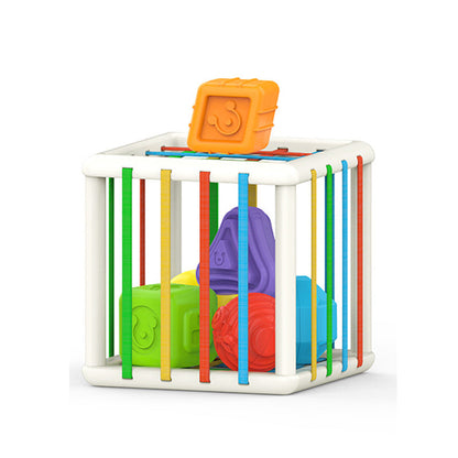 Blocos de Classificação Montessori: Brinquedo Educativo Colorido para Aprendizagem do bebê