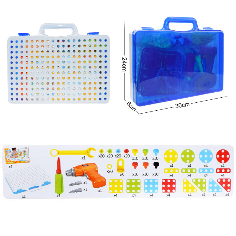 Oficina Master - Brinquedo Educativo de Mosaico e Construção com parafusadeira