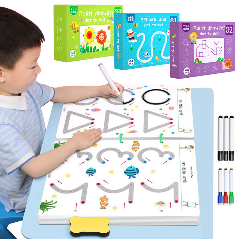 Caderno Mágico de Traços e Desenhos Infantil