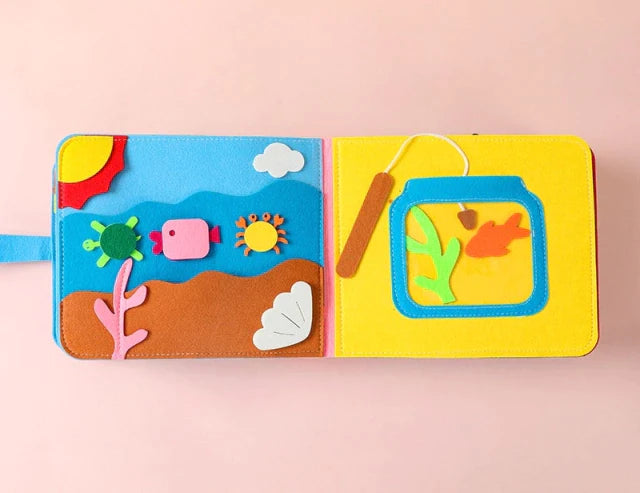 Livro de Pano Educativo com Feltros