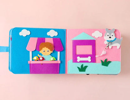 Livro de Pano Educativo com Feltros