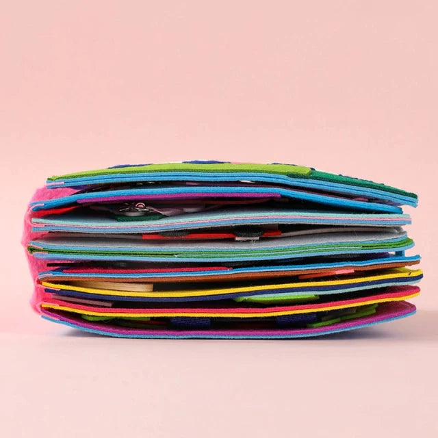 Livro de Pano Educativo com Feltros