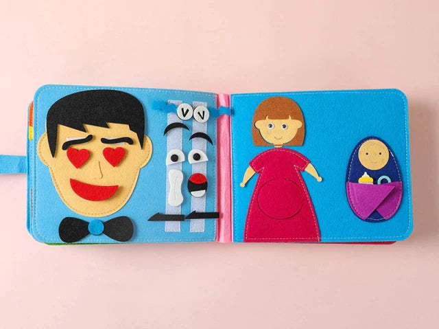 Livro de Pano Educativo com Feltros