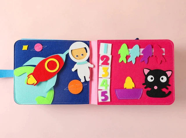 Livro de Pano Educativo com Feltros