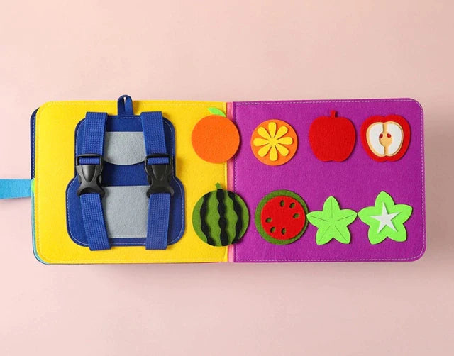 Livro de Pano Educativo com Feltros