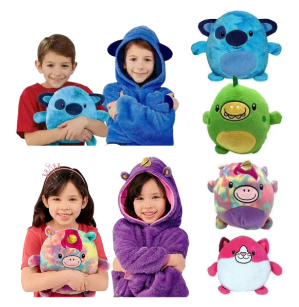 Moletom de Pelúcia - Pucks que vira blusa