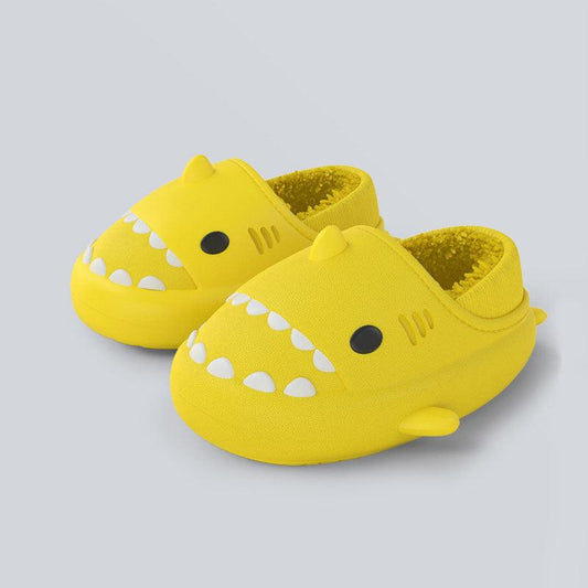Pantufa Tubarão Infantil / Bebê Shark - Pelúcia, Flexível e Impermeável